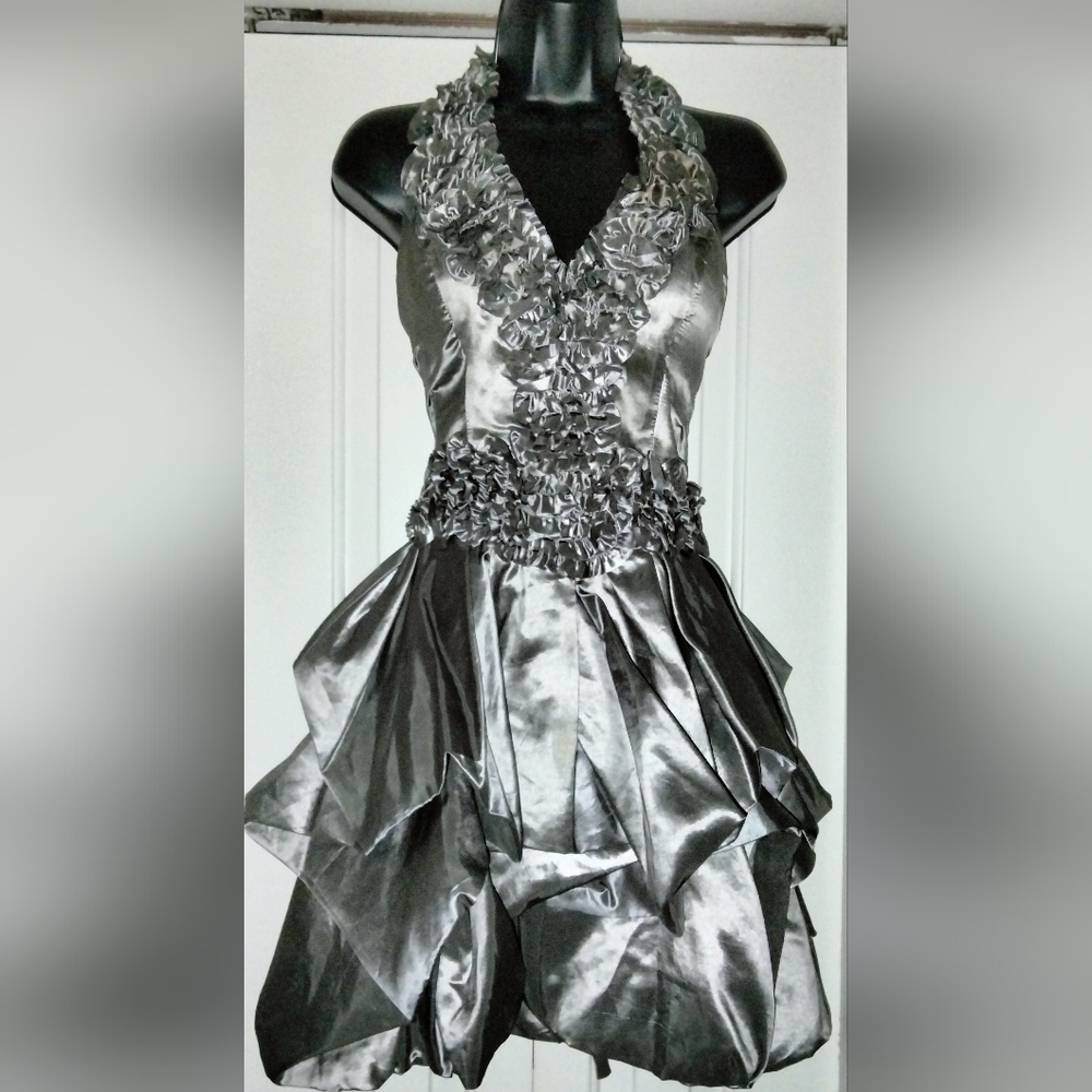 Women's Charcoal Colored Formal, Prom or Cocktail Dress Size Small